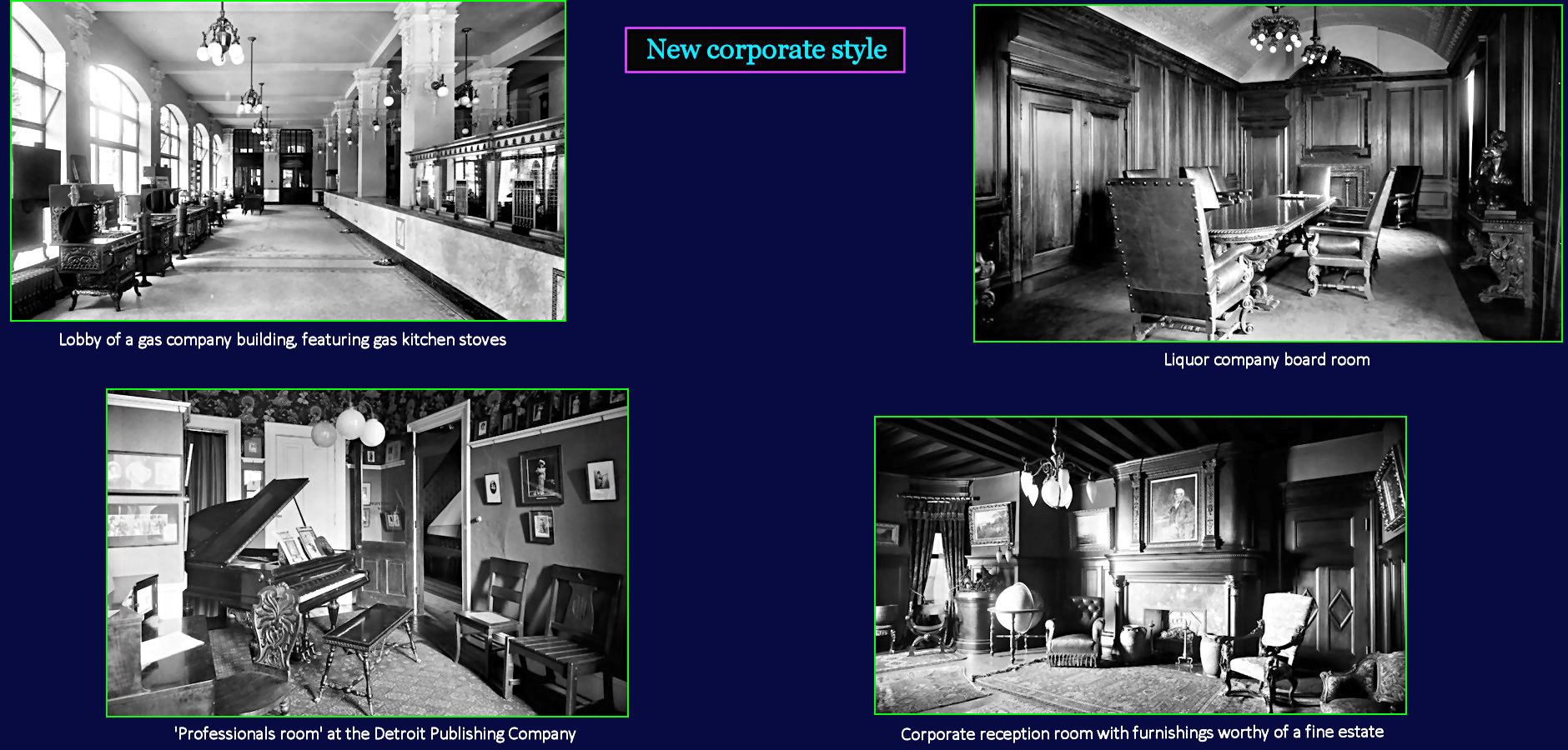 Business interiors, 1910